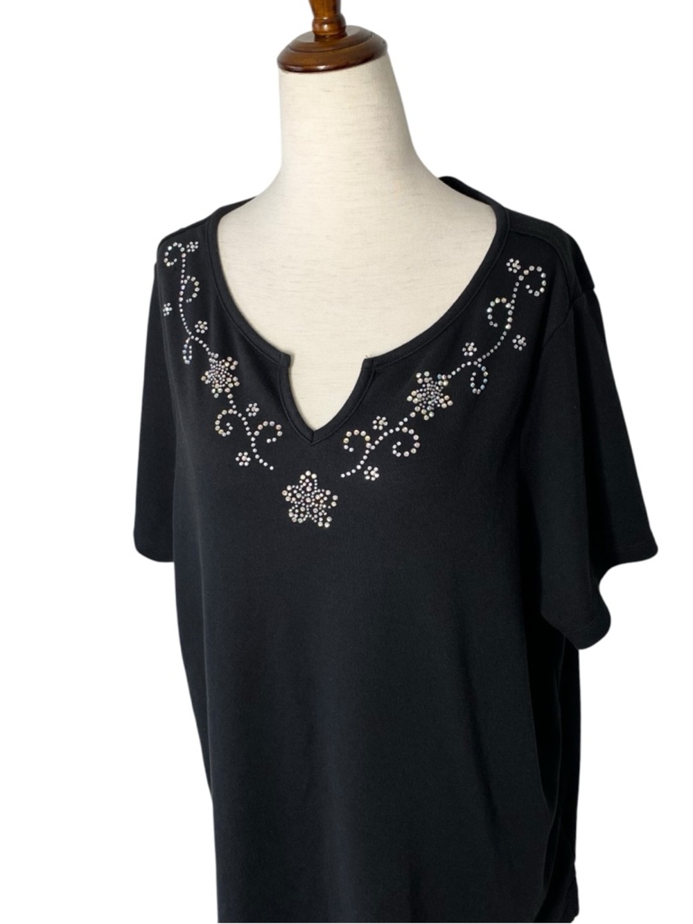QUACKER FACTORY Rhinestone Jeweled Tee - Picture 3 of 7
